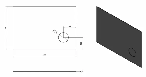Cosmetic zrkadlo 1000x700mm, kozmetické zrkadielko MIR4