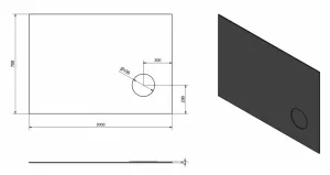 Cosmetic zrkadlo 1000x700mm, kozmetické zrkadielko MIR4