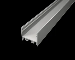 LED lišta povrchová S12 biela Dĺžka: 2m, Typ krytky: Bez krytky