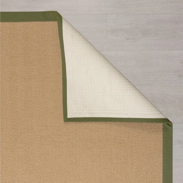 Flair Rugs koberce Behúň Herringbone Border Kira Green - 60x230 cm