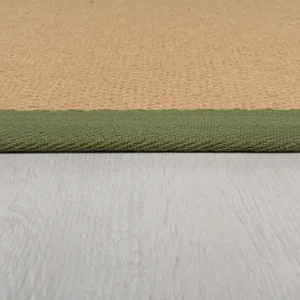 Flair Rugs koberce Behúň Herringbone Border Kira Green - 60x230 cm