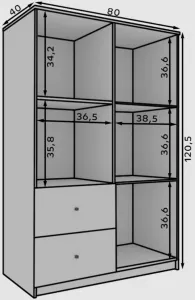 ArtAdrk Vitrína EVI 02 | s LED osvetlením