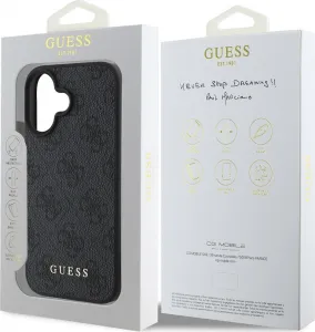 Guess 4G Charm Kryt pre iPhone 16 Plus, Sivý