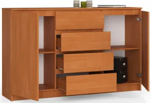 Ak furniture Komoda Tove K 160,4 cm jelša