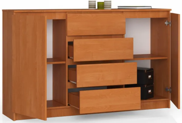 Ak furniture Komoda Tove K 160,4 cm jelša