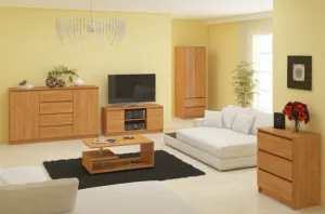 Ak furniture Komoda Rollo V 160,4 cm jelša