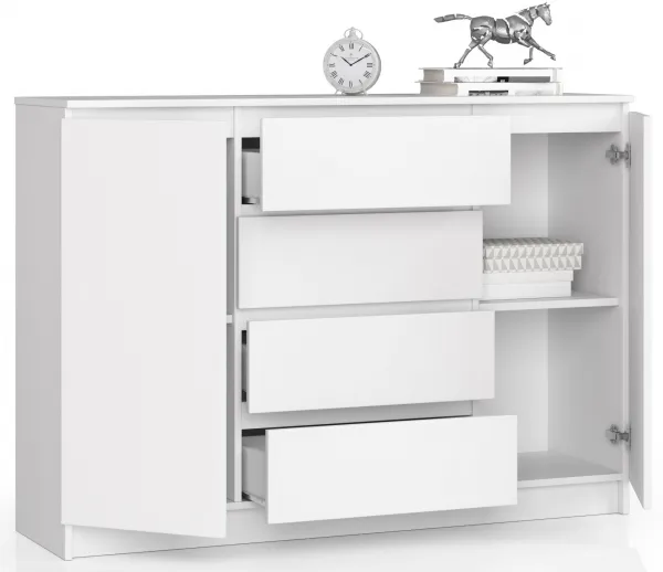 Ak furniture Komoda Kryštof 140 cm bílá