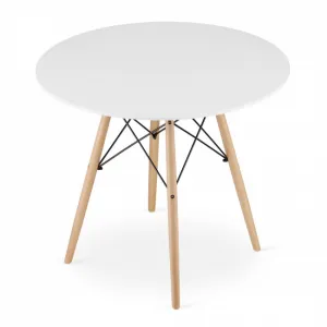 Okrúhly stôl TODI 90 cm - biely 9403 20 80 00