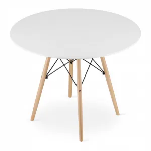 Okrúhly stôl TODI 100 cm - biely 9403 20 80 00