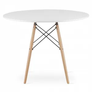 Okrúhly stôl TODI 100 cm - biely 9403 20 80 00