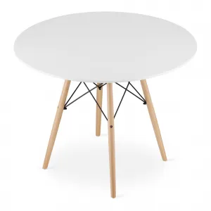 Okrúhly stôl TODI 100 cm - biely 9403 20 80 00