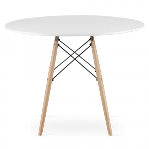 Okrúhly stôl TODI 100 cm - biely 9403 20 80 00