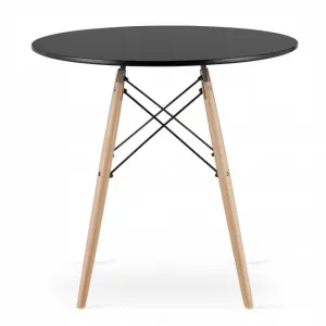 Okrúhly stôl TODI 80 cm - čierny 9403 20 80 00