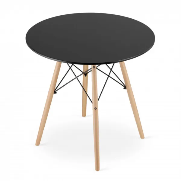 Okrúhly stôl TODI 80 cm - čierny 9403 20 80 00
