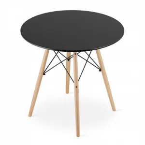 Okrúhly stôl TODI 80 cm - čierny 9403 20 80 00