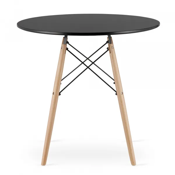 Okrúhly stôl TODI 80 cm - čierny 9403 20 80 00
