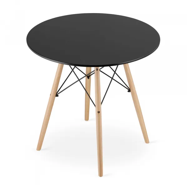 Okrúhly stôl TODI 80 cm - čierny 9403 20 80 00