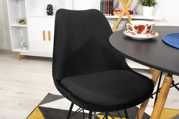Okrúhly stôl TODI 80 cm - čierny 9403 20 80 00