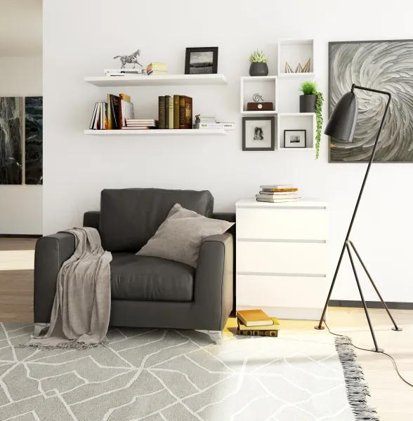 Ak furniture Komoda Kuba 60 cm - 3 šuplíky bílá