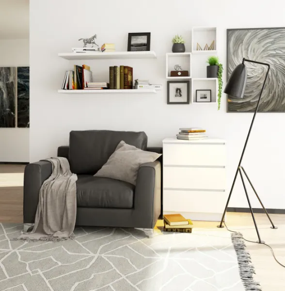 Ak furniture Komoda Kuba 60 cm - 3 šuplíky bílá
