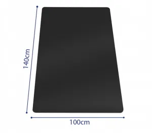 PVC rohož 140x100cm - čierna 3918 10 90 90
