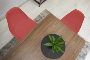 Stolička OSAKA cinabar / čierne nohy x 4 9401 80 00 00