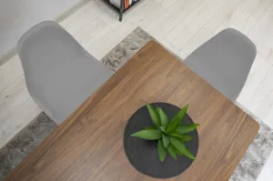 Stolička OSAKA sivá / nohy čierne x 2 9401 80 00 00