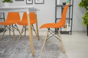 Stolička OSAKA oranžová / prírodné nohy x 2 9401 80 00 00