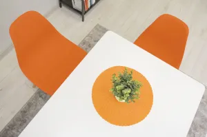 Stolička OSAKA oranžová / prírodné nohy x 2 9401 80 00 00