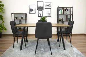 Kreslo KARA - čierny zamat x 2 9401 71 00 00