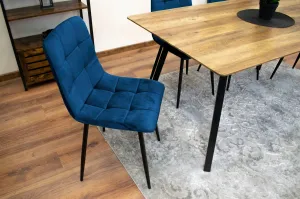 Stolička KARA - tmavomodrý zamat x 4 9401 71 00 00