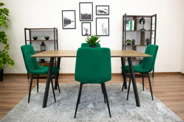 Kreslo KARA - tmavozelený zamat x 2 9401 71 00 00
