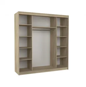ArtAdrk Šatníková skriňa  BERGEN  | biela/dub artisan 200 cm
