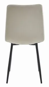 Stolička LIBRA - chladný béžový zamat / čierne nohy x 2 9401 71 00 00