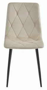 Stolička LIBRA - chladný béžový zamat / čierne nohy x 2 9401 71 00 00