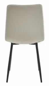 Stolička LIBRA - chladný béžový zamat / čierne nohy x 2 9401 71 00 00