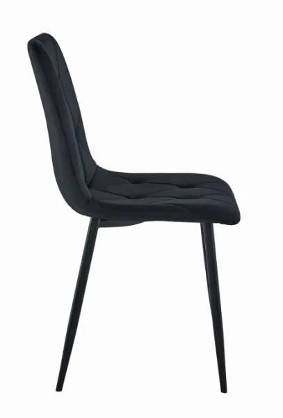 Stolička LIBRA - čierny zamat / čierne nohy x 2 9401 71 00 00