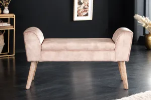 LuxD Dizajnová lavica Dafina 90 cm béžový zamat