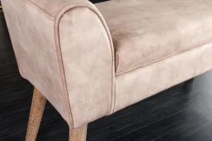 LuxD Dizajnová lavica Dafina 90 cm béžový zamat