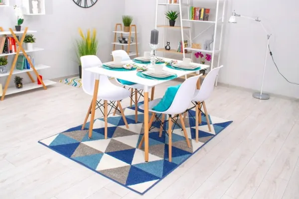 Obdĺžniková stolová súprava ADRIA 120x80 biela + 4 stoličky OSAKA biela