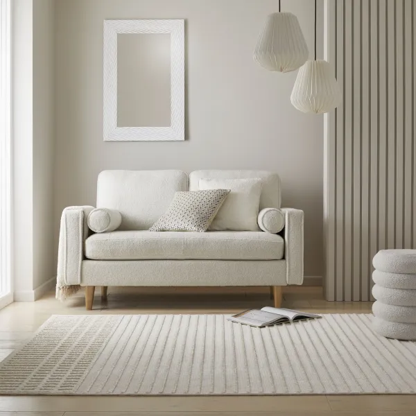 Flair Rugs koberce Kusový koberec Verve Elton Stripe Ivory - 80x160 cm