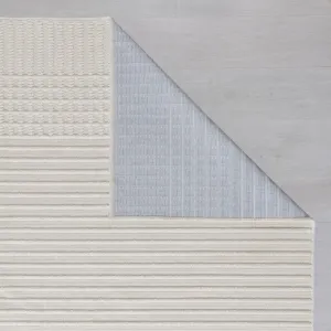 Flair Rugs koberce Kusový koberec Verve Elton Stripe Ivory - 80x160 cm