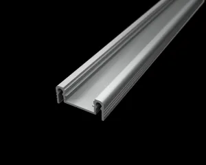 LED lišta povrchová S13 strieborná Dĺžka: 2m, Typ krytky: Bez krytky