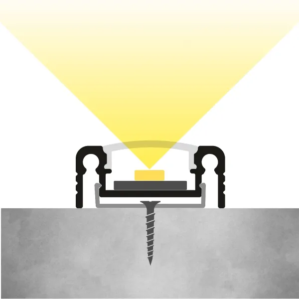 LEDprodukt Úchytka pre LED lištu povrchovú S13