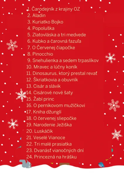 Adventný kalendár plný kníh