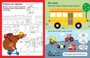 Aktivity so samolepkami - Všetko, čo jazdí