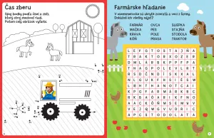 Aktivity so samolepkami - Na farme