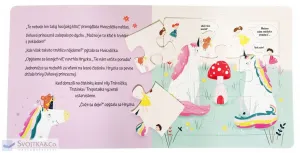 Čarovné jednorožce Kniha s puzzle