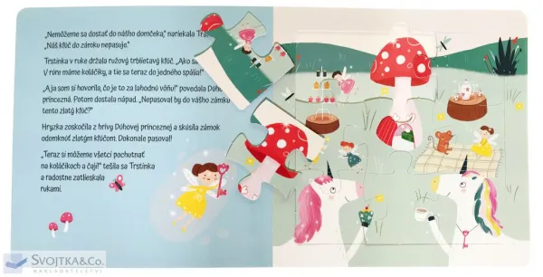 Čarovné jednorožce Kniha s puzzle