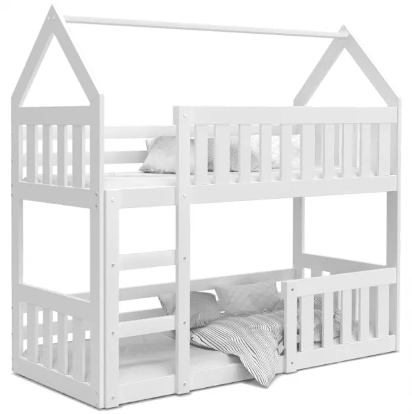 ArtAJ Detská poschodová posteľ TINNY mini | biela 80 x 190 cm